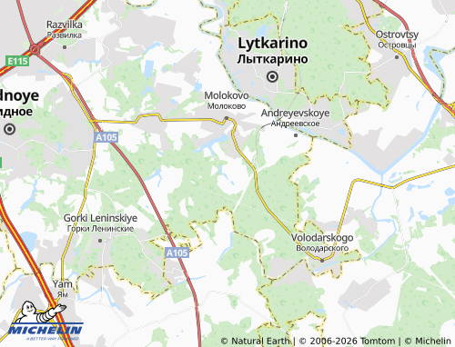Carte MICHELIN Bogdanikha - ViaMichelin