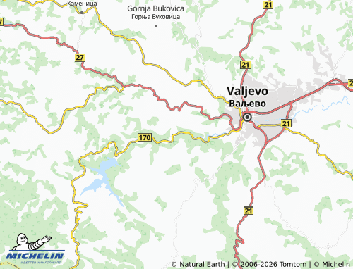 Mapa MICHELIN Jovanja - ViaMichelin