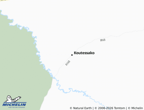 MICHELIN Koutessako map - ViaMichelin