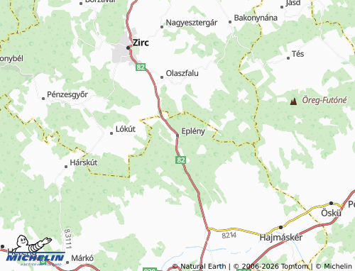 Mapa MICHELIN Eplény - ViaMichelin