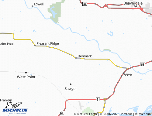 Mappa MICHELIN Denmark - ViaMichelin