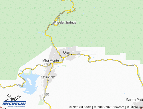 Mappa MICHELIN Ojai - ViaMichelin