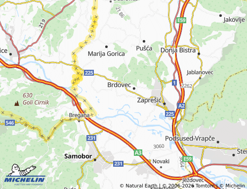 Kaart MICHELIN Zdenci Brdovečki - ViaMichelin