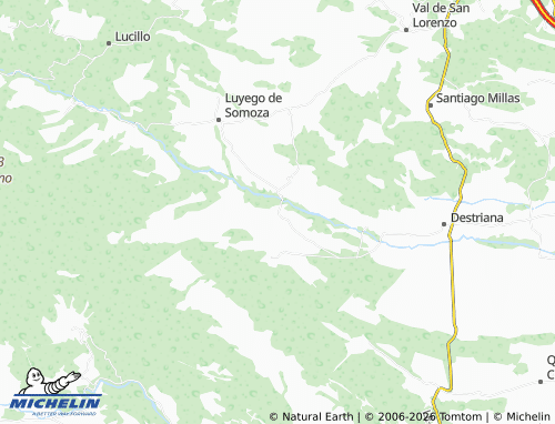 MICHELIN Priaranza de la Valduerna map - ViaMichelin