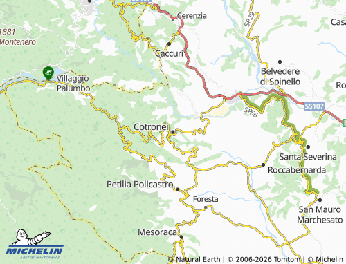 MICHELIN Cotronei map - ViaMichelin