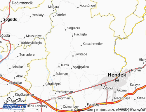 MICHELIN Sivritepe map - ViaMichelin