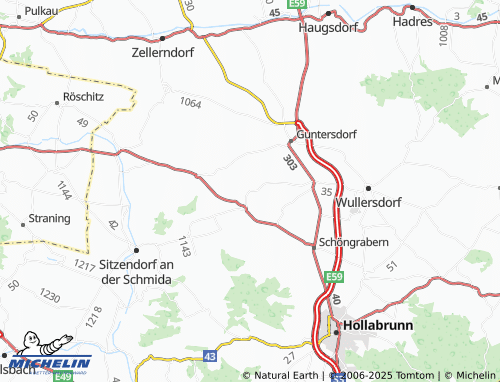 Mappa MICHELIN Ober-Steinabrunn - ViaMichelin