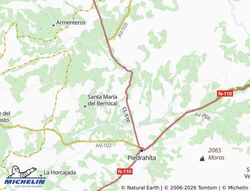 MICHELIN Malpartida de Corneja map - ViaMichelin