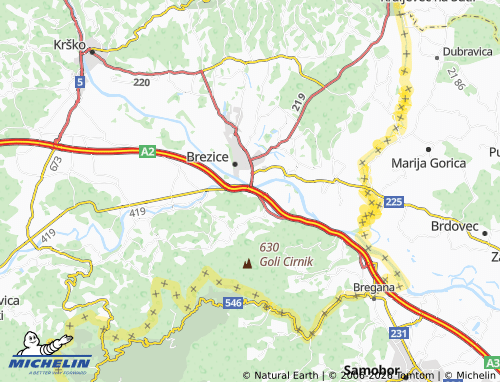 Mapa MICHELIN Čatež ob Savi - ViaMichelin