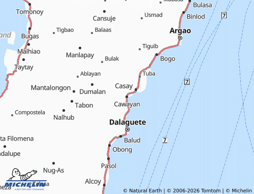 MICHELIN Cawayan map - ViaMichelin