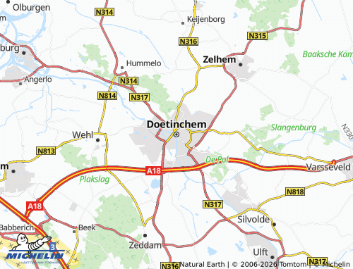 Carte MICHELIN Doetinchem - ViaMichelin