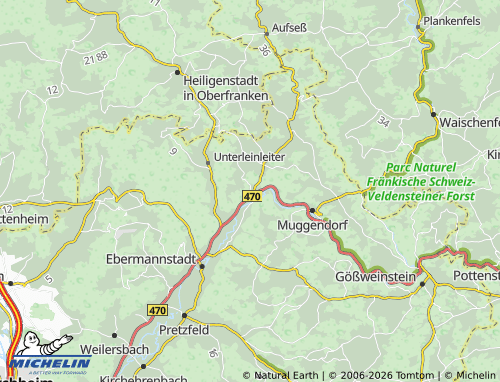 MICHELIN Streitberg map - ViaMichelin