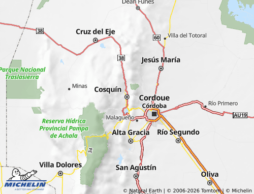 Carte MICHELIN Punilla - ViaMichelin