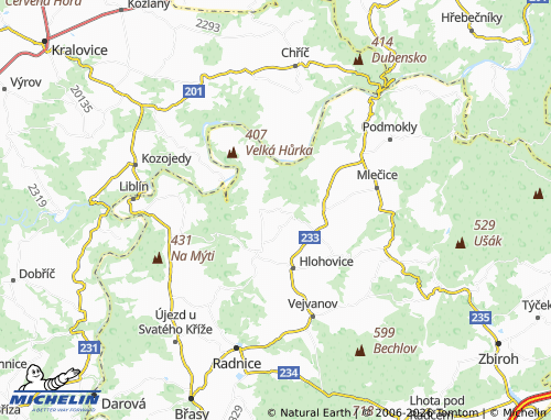Mappa MICHELIN Kladruby - ViaMichelin
