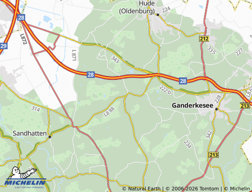MICHELIN Dingstede map - ViaMichelin