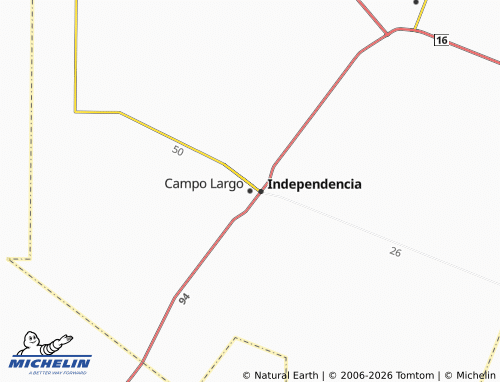 Mapa MICHELIN Campo Largo - ViaMichelin