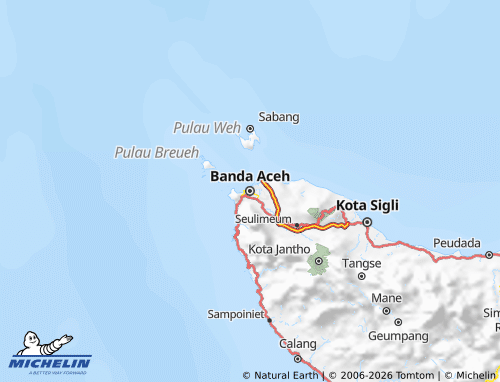 MICHELIN Aceh map - ViaMichelin