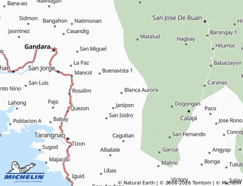 MICHELIN Blanca Aurora map - ViaMichelin