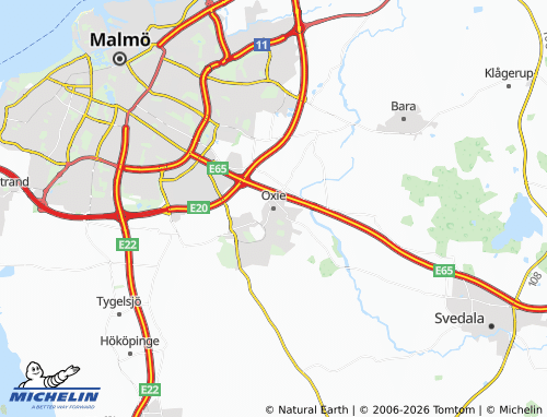 Mappa MICHELIN Oxie - ViaMichelin
