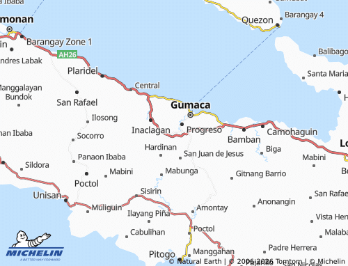MICHELIN Batong Dalig map - ViaMichelin