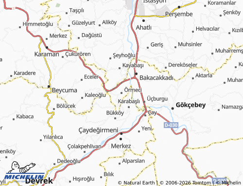 MICHELIN Örmeci map - ViaMichelin