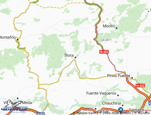 MICHELIN Íllora map - ViaMichelin