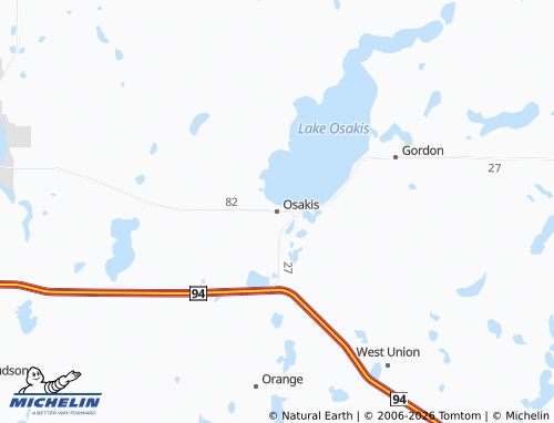 Mappa MICHELIN Osakis - ViaMichelin