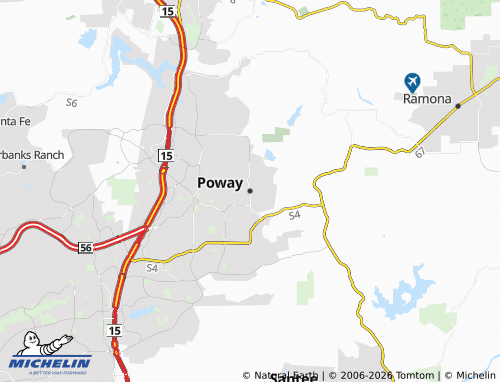 Mapa MICHELIN Poway - ViaMichelin