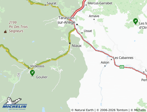 Mappa MICHELIN Miglos - ViaMichelin