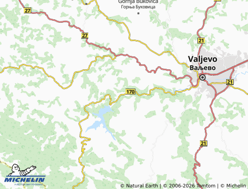 Mapa MICHELIN Balinović - ViaMichelin