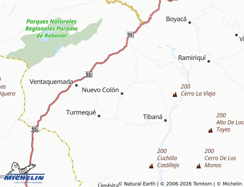 MICHELIN Nuevo Colón map - ViaMichelin