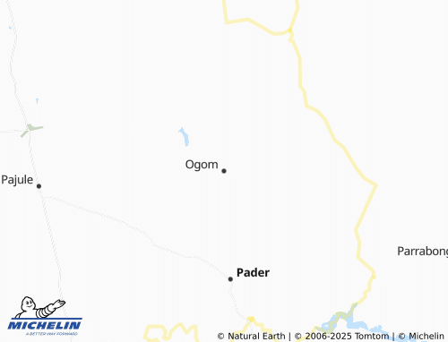 MICHELIN Ogom map - ViaMichelin