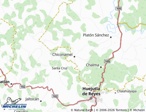 Mapa MICHELIN Yohuatla - ViaMichelin