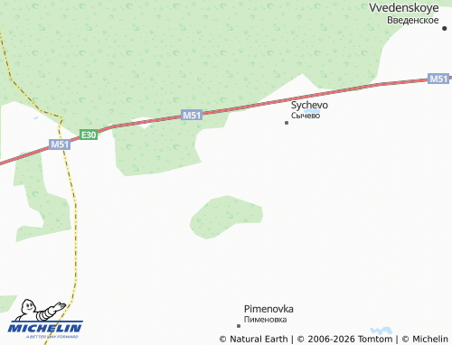 MICHELIN-Landkarte Logovushka - ViaMichelin