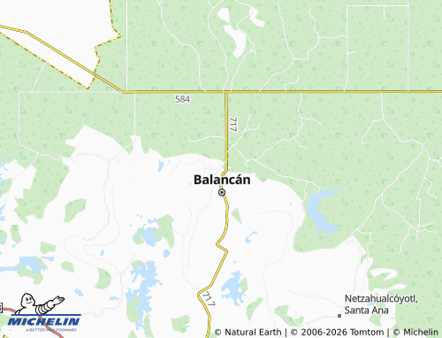 Mapa MICHELIN Prados de Balancán - ViaMichelin