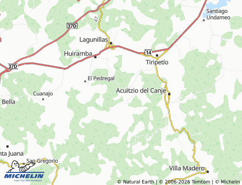 Kaart MICHELIN Potrerillos - ViaMichelin
