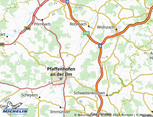 MICHELIN Uttenhofen map - ViaMichelin