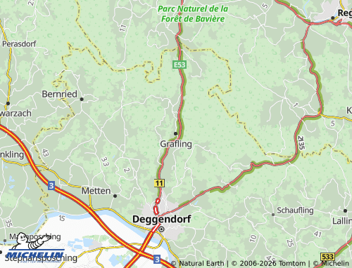 MICHELIN Grafling map - ViaMichelin