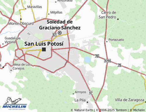 Kaart MICHELIN Prados Sección Oriente - ViaMichelin