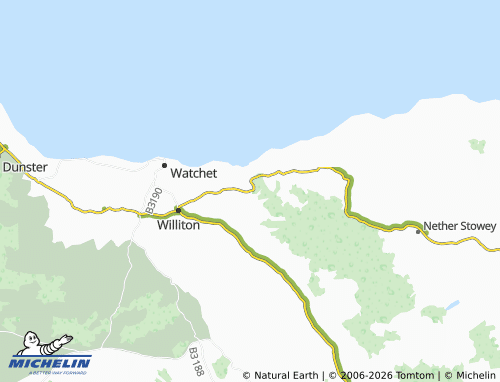 Carte MICHELIN West Quantoxhead - ViaMichelin