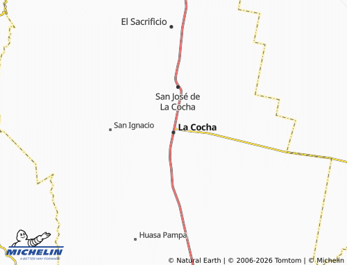 MICHELIN La Cocha map - ViaMichelin