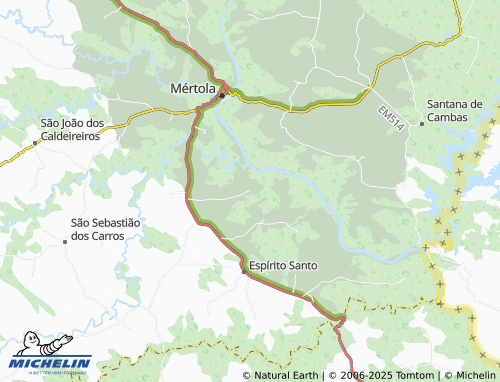 MICHELIN Lambardos map - ViaMichelin