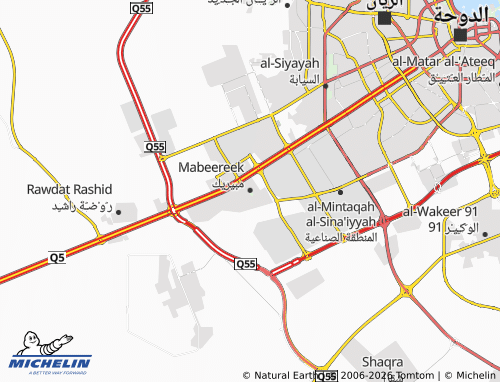 Mapa MICHELIN Abu Nakhlah - ViaMichelin