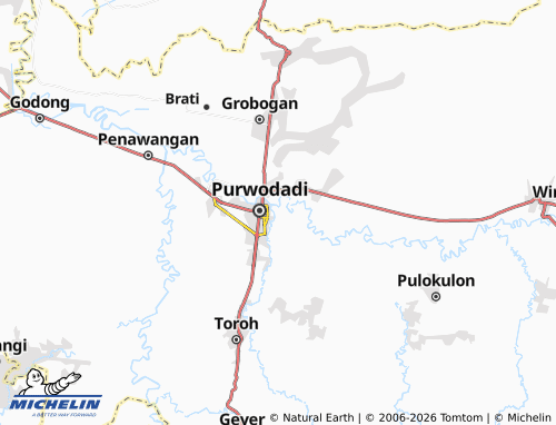 MICHELIN Karanganyar map - ViaMichelin