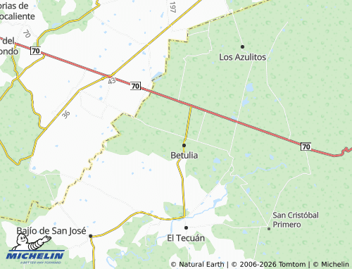 Mappa MICHELIN San Antonio de los Reyes - ViaMichelin