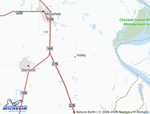 Carte MICHELIN Halley - ViaMichelin