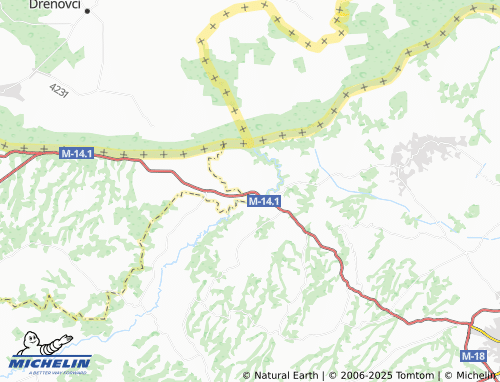 MICHELIN Vršani map - ViaMichelin