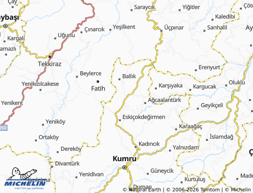 MICHELIN Ergentürk map - ViaMichelin