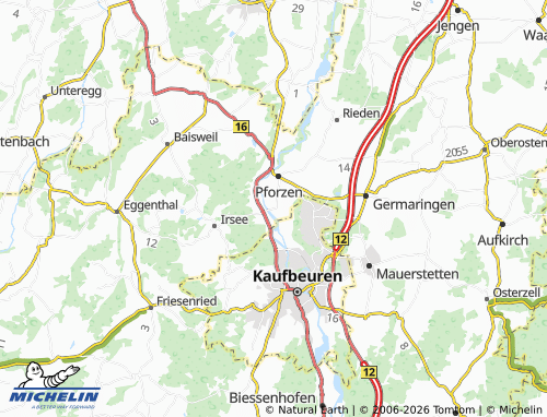 Mapa MICHELIN Leinau - ViaMichelin