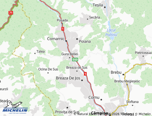 Mappa MICHELIN Podu Corbului - ViaMichelin